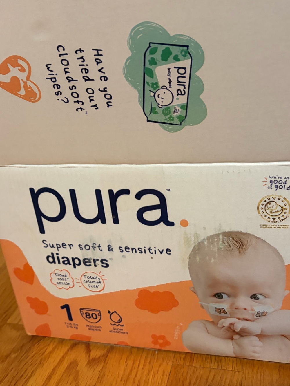 Pura Super Soft & Sensitive Diapers — newborns to 11 pounds